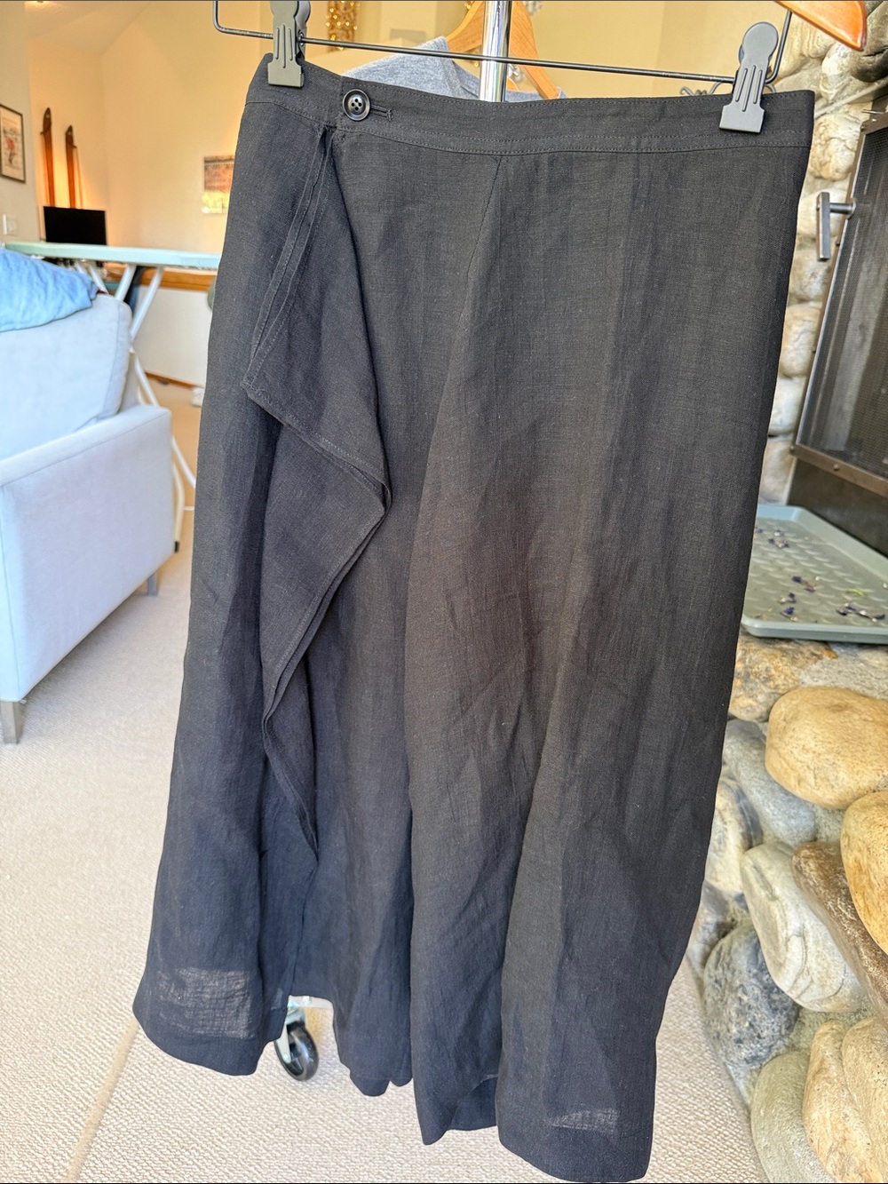 Y’s Women’s untwisted lawn skirt pants, 100% linen made in Japan 2025 season